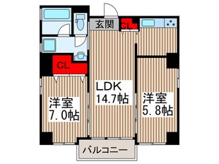 ア－バンセレクト北浦和(601)の物件間取画像